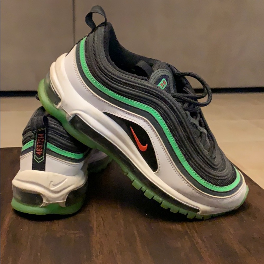 Nike. Air Max 97 GS "Black Green"